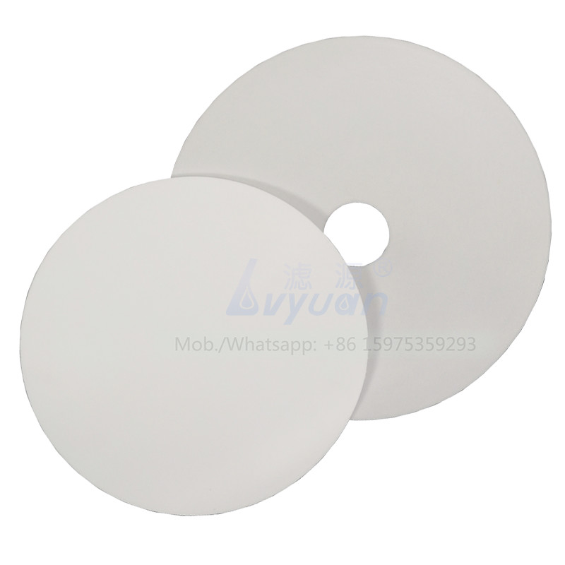 40 disque de filtre aggloméré par PE poreux blanc en plastique de micro du micron 25mm