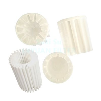 La tasse plissée de fleur adaptée aux besoins du client par usine forment le filtre aggloméré par PE en plastique poreux de SPE